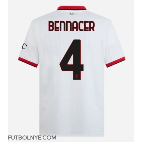 Camiseta AC Milan Ismael Bennacer #4 Visitante Equipación 2024-25 manga corta